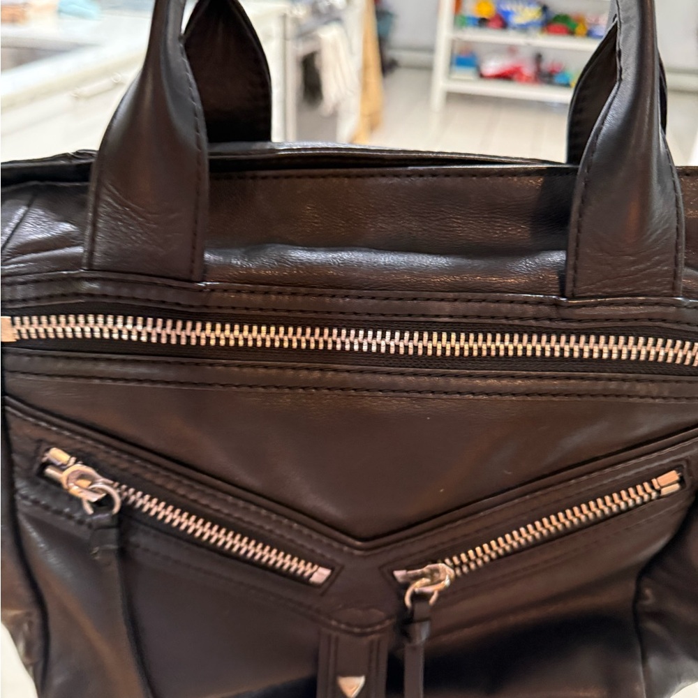 Botkier Black Leather Tote Bag - Picture 2 of 7
